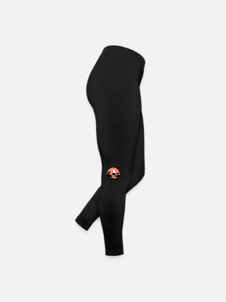 Tropical Flamingo - Women’s Jersey Leggings - black - Right