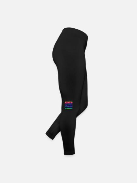 Aurora Dreams: Kollektion der Polarlichter - Frauen Jersey Leggings - Schwarz - Rechts