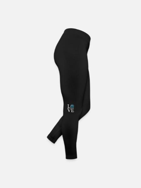 Love Föhr - Frauen Jersey Leggings - Schwarz - Rechts