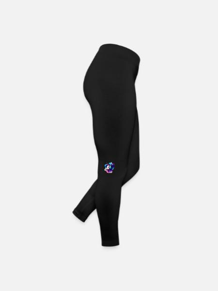 Licorne Licornes Licorne Écoutez de la musique Animal mythique - Legging en jersey Femme - noir - Droite