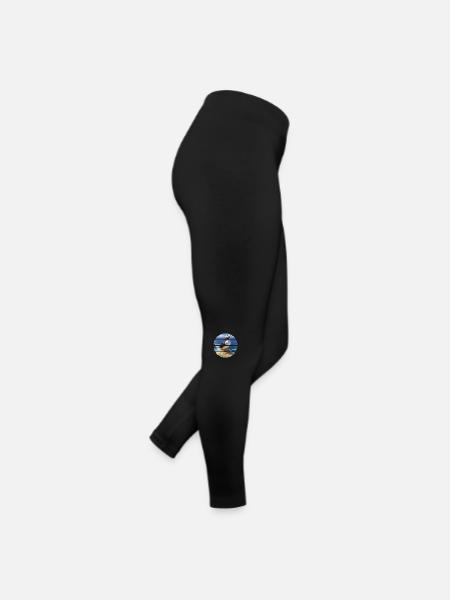 Macareux sur une falaise - Legging en jersey Femme - noir - Droite