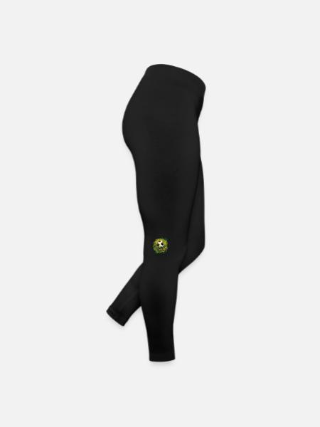 Ballon de football - Legging en jersey Femme - noir - Droite
