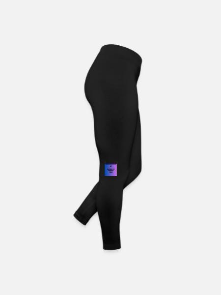 Motivation spruch - Frauen Jersey Leggings - Schwarz - Rechts