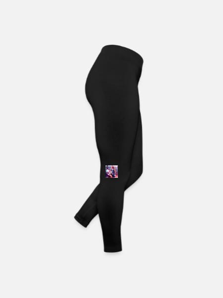 Synthesizer Manga Girl 3 - Women’s Jersey Leggings - black - Right
