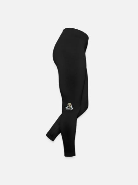 Diko der Löwe Deejay - Frauen Jersey Leggings - Schwarz - Rechts
