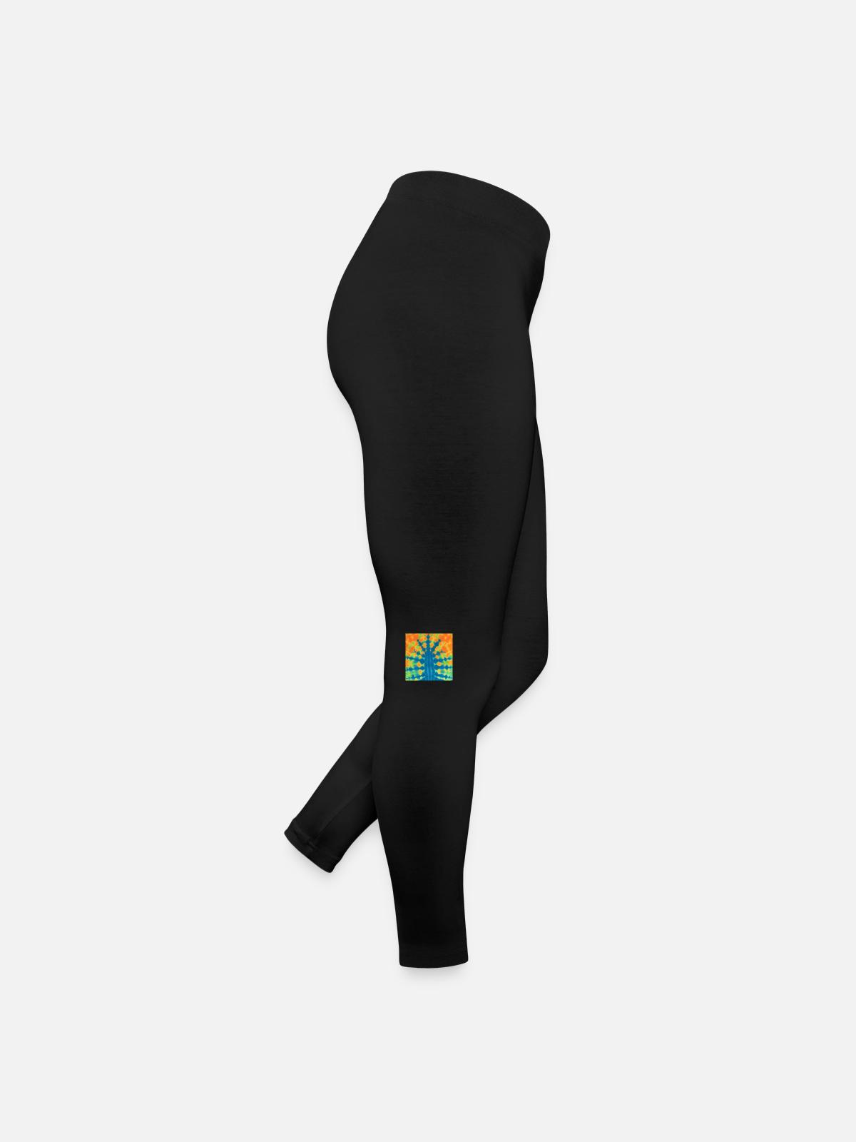 Tye die pattern - Women’s Jersey Leggings - black - Right
