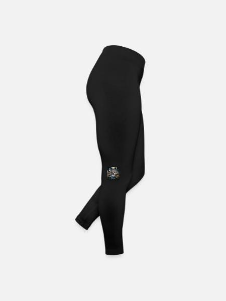 Tokyo la nuit - Legging en jersey Femme - noir - Droite