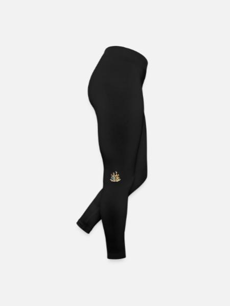 Schachgöttinnen - Frauen Jersey Leggings - Schwarz - Rechts