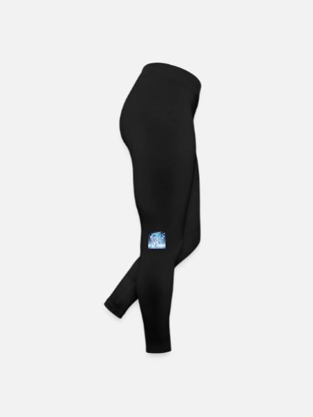 Reine des glaces - Legging en jersey Femme - noir - Droite