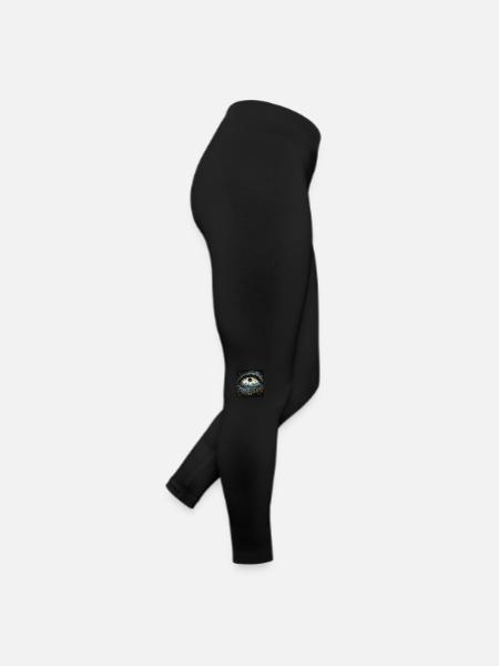 Eye planet landscape - Women’s Jersey Leggings - black - Right