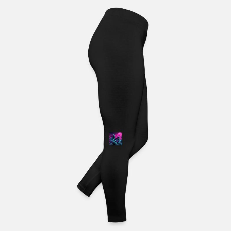 Singes stylisés néon fluo Legging en jersey Femme