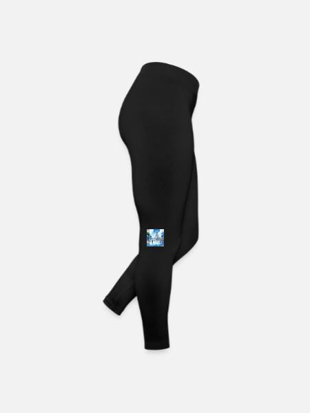 Genieße deine Stadt von Morgen - Frauen Jersey Leggings - Schwarz - Rechts