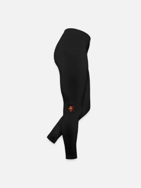 Happy Halloween - Frauen Jersey Leggings - Schwarz - Rechts