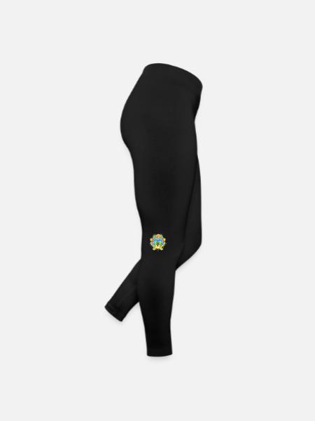 FlyTime, noeud papillon, bouche avec langue - Legging en jersey Femme - noir - Droite