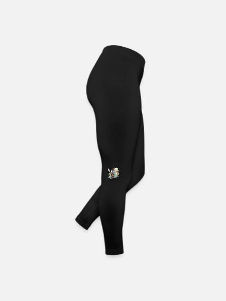 Tennis Player - Illustration - Women’s Jersey Leggings - black - Right