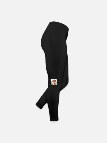 Aquarellmalerei - Frauen Jersey Leggings - Schwarz - Rechts