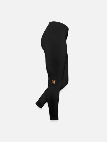 Dogue tibétain race de chien dessin animé Kawaii Illustrat - Legging en jersey Femme - noir - Droite