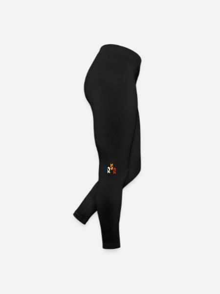 Vintage Retro Surf - Surf Geschenkidee - Frauen Jersey Leggings - Schwarz - Rechts