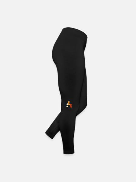 Vintage Retro Duck - Duck Gift Idea - Women’s Jersey Leggings - black - Right