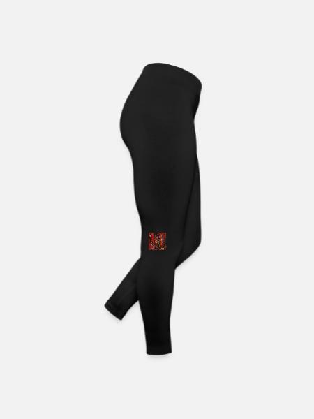 Schöne weibliche Malkunst Zebra bunte Frau - Frauen Jersey Leggings - Schwarz - Rechts