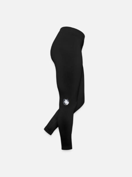 Wolf - Illustration - Frauen Jersey Leggings - Schwarz - Rechts