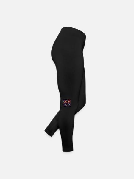 Wassermann Sternzeichen Zwillinge Dystopisch - Frauen Jersey Leggings - Schwarz - Rechts