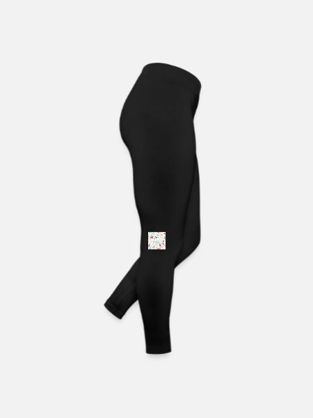 Schmetterlinge in Aquarellen - Frauen Jersey Leggings - Schwarz - Rechts
