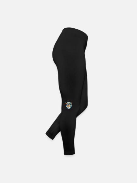 Bulle Stier Flieger Ski - Frauen Jersey Leggings - Schwarz - Rechts