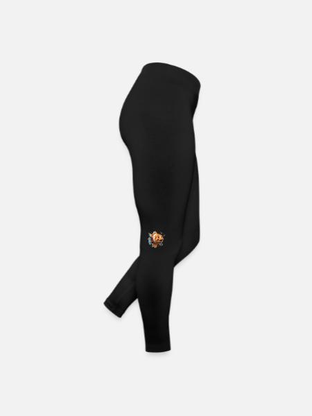 Clownfish have orange and white body markings - Women’s Jersey Leggings - black - Right