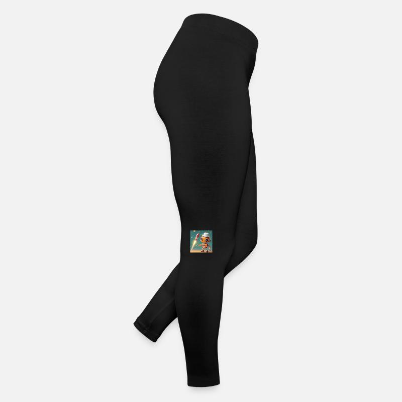 Roboter – startet Silvesterraketen Frauen Jersey Leggings