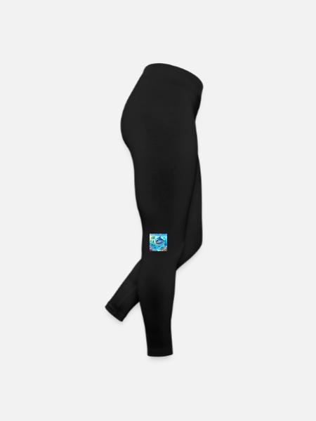 Famille de thons - Legging en jersey Femme - noir - Droite