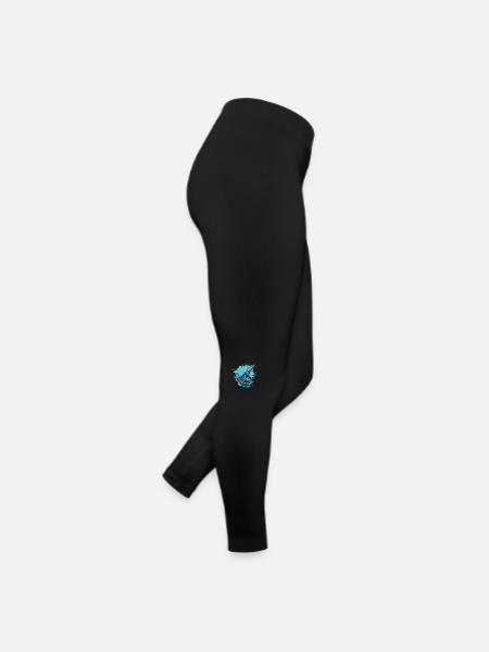 Baleine bleue - Legging en jersey Femme - noir - Droite