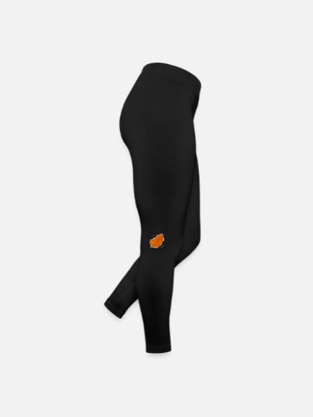 Autumn Magic Leaf - Women’s Jersey Leggings - black - Right