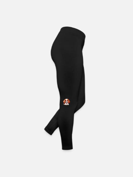 Cavalier King Charles Allongé - Legging en jersey Femme - noir - Droite