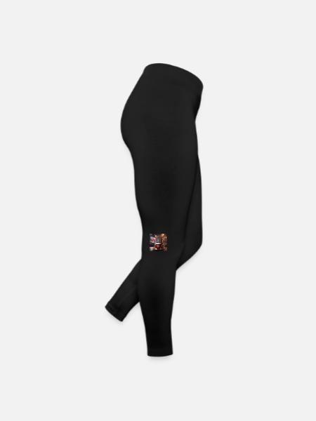 Welsh Coffee Cat - Women’s Jersey Leggings - black - Right