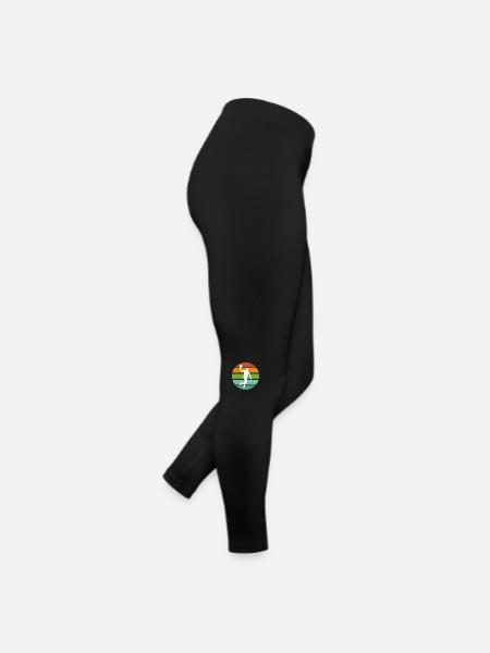 Basketball - Frauen Jersey Leggings - Schwarz - Rechts