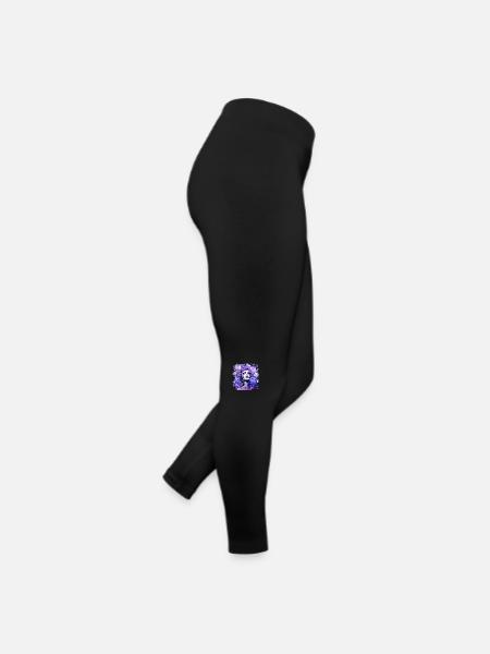 Schöne weibliche Malkunst Gesicht bunte Frau - Frauen Jersey Leggings - Schwarz - Rechts