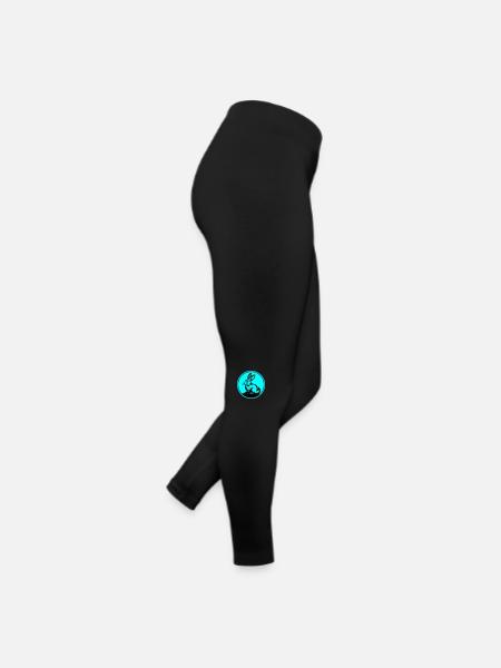 Hase Ostern Symbol - Frauen Jersey Leggings - Schwarz - Rechts