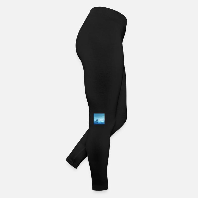 Kuh auf dem Eis Frauen Jersey Leggings