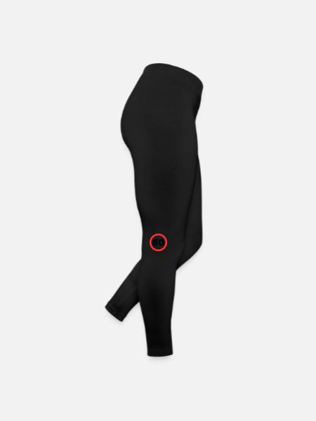 50 - Frauen Jersey Leggings - Schwarz - Rechts