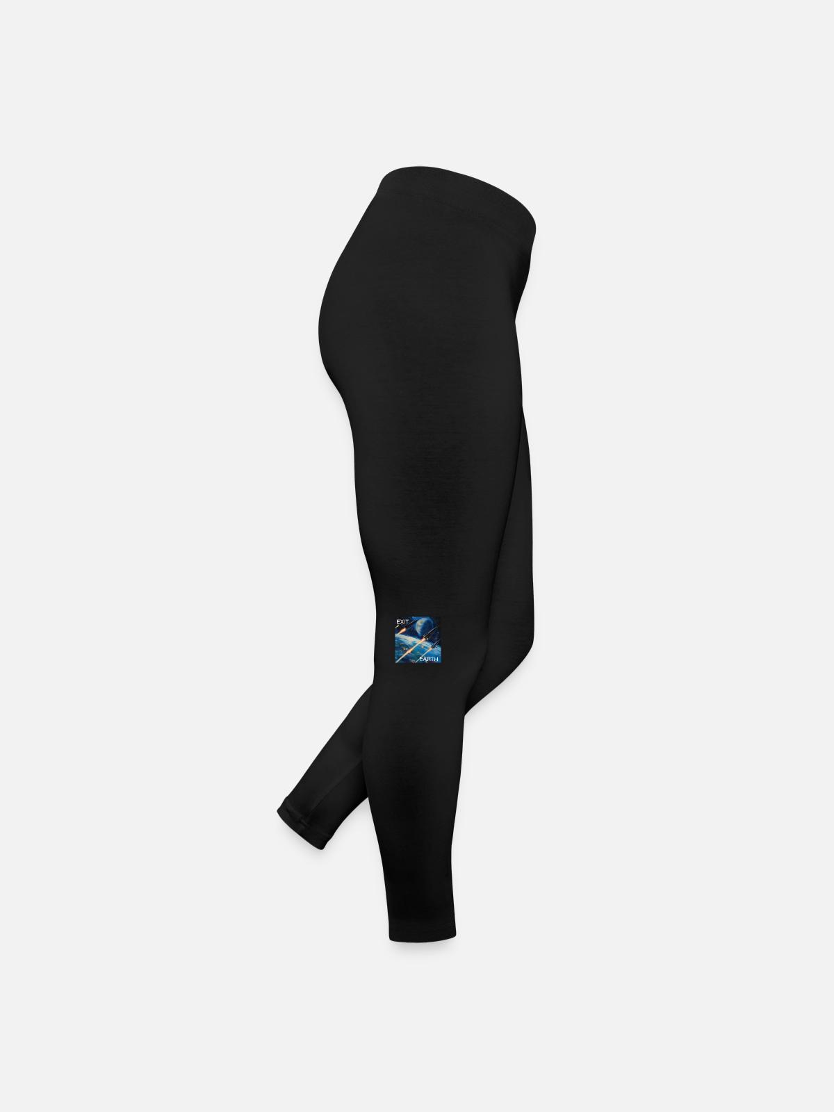 Exit Earth - Women’s Jersey Leggings - black - Right