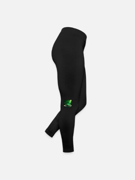 Luminated Emerald Book - Women’s Jersey Leggings - black - Right