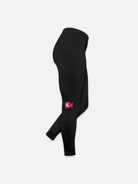 Glaxay Man in Rot - Frauen Jersey Leggings - Schwarz - Rechts