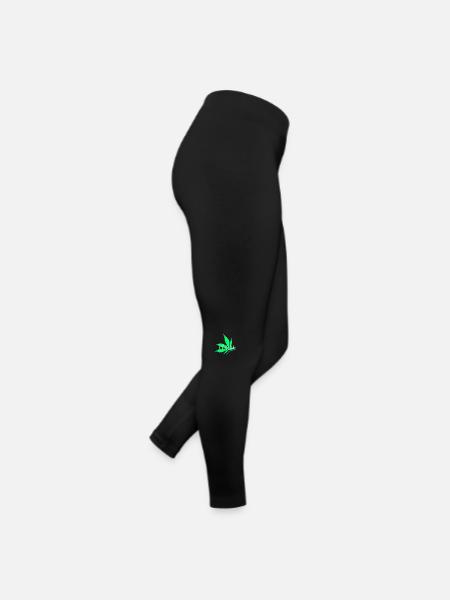 Legal Hanf Marihuana Cannabis Gras - Frauen Jersey Leggings - Schwarz - Rechts
