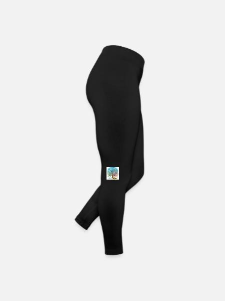 Hello Spring - Women’s Jersey Leggings - black - Right