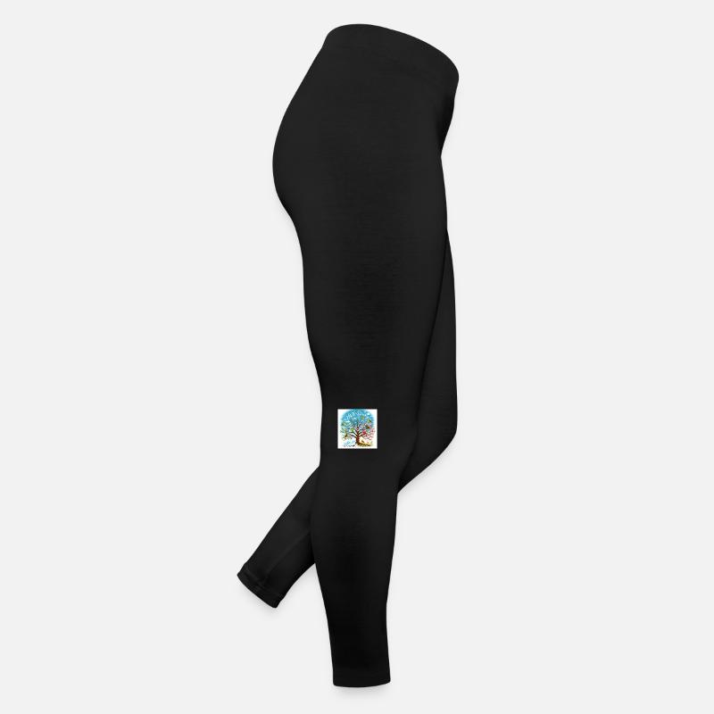 Hello Spring - Women’s Jersey Leggings - black