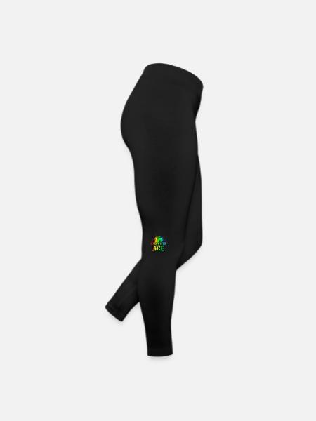 Kiss My Ace Pokerspiel Kartenspiel Casino Club spielen - Frauen Jersey Leggings - Schwarz - Rechts