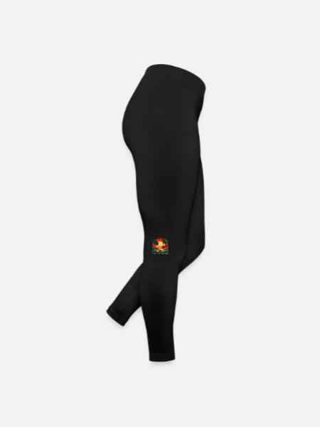 En voiture au coucher du soleil - Legging en jersey Femme - noir - Droite