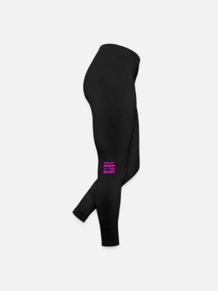 Mutter - Frauen Jersey Leggings - Schwarz - Rechts