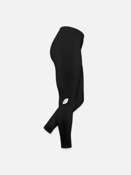 forme d’icône de feuille feuilles nature - Legging en jersey Femme - noir - Droite